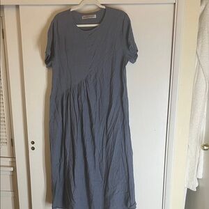 Sellse Handmade Custom Dress Blue Midi Dress
